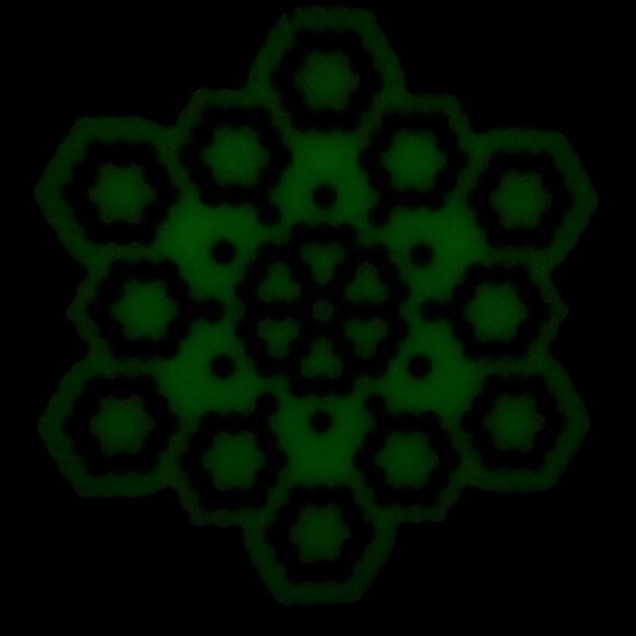 GLOW IN THE DARK PERLER MANDALA WINDOW HANGER - Picture 3 of 5